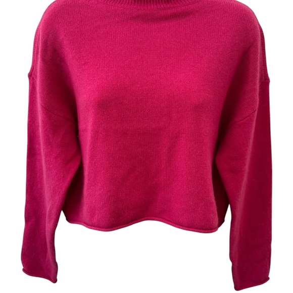 The Group by Babaton Pink 100% Cashmere Cozy Turtleneck Valentine’s Holiday XS - Picture 4 of 10